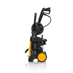 DEWALT Hochdruckreiniger DXPW002M mit 150 bar, 450 l/h, 2100 W, handlicher Gartengerät, Wasserstrahl in Aktion