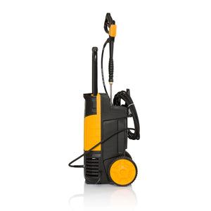 DEWALT Hochdruckreiniger DXPW003E mit 160 bar Druck, 630 l/h Durchfluss und 2900 W Leistung, auf Bild sichtbar.