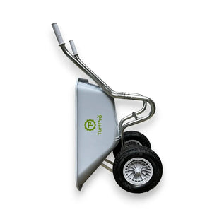 TURFPRO Umrüstsatz für 2-Rad-Schubkarre mit Luftbereifung, passend für Gartengeräte, in limonengrün, mit langlebigem Design