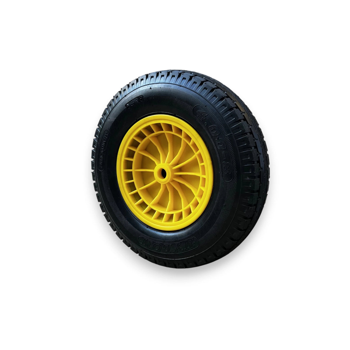 TURFPRO Schubkarre aus Gartengeräte, 100 l, 250 kg, gelb-grün, robustes Transportgerät für Gartenarbeiten