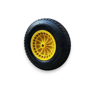 TURFPRO Schubkarre aus Gartengeräte, 100 l, 250 kg, gelb-grün, robustes Transportgerät für Gartenarbeiten