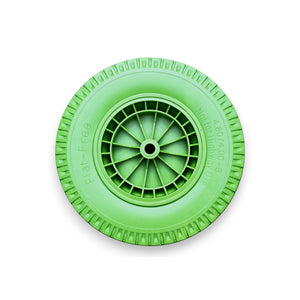 TURFPRO Gartengeräte Schubkarre in Limettengrün, 100 l, 250 kg, ideal für nachhaltigen Garten-Transport