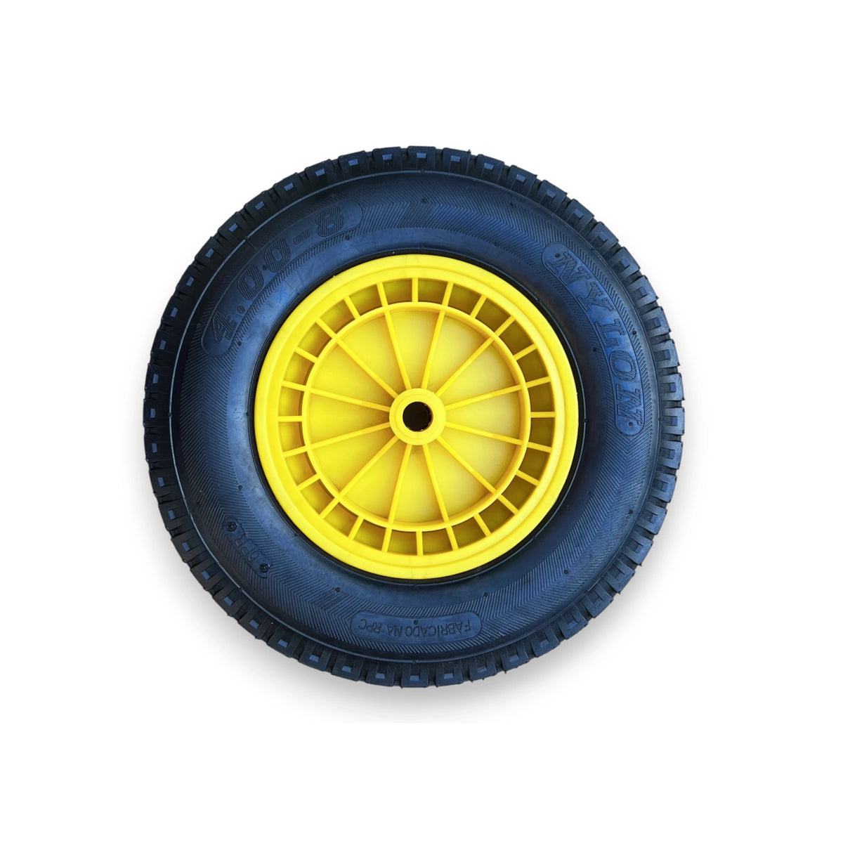 TURFPRO Gartengeräte Schubkarre, 100 l, 250 kg, limoenfarben, aus robustem Material für nachhaltigen Transport