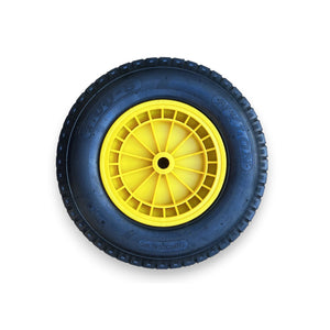 TURFPRO Gartengeräte Schubkarre, 100 l, 250 kg, limoenfarben, aus robustem Material für nachhaltigen Transport